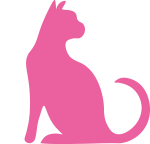 A pink cat ogo